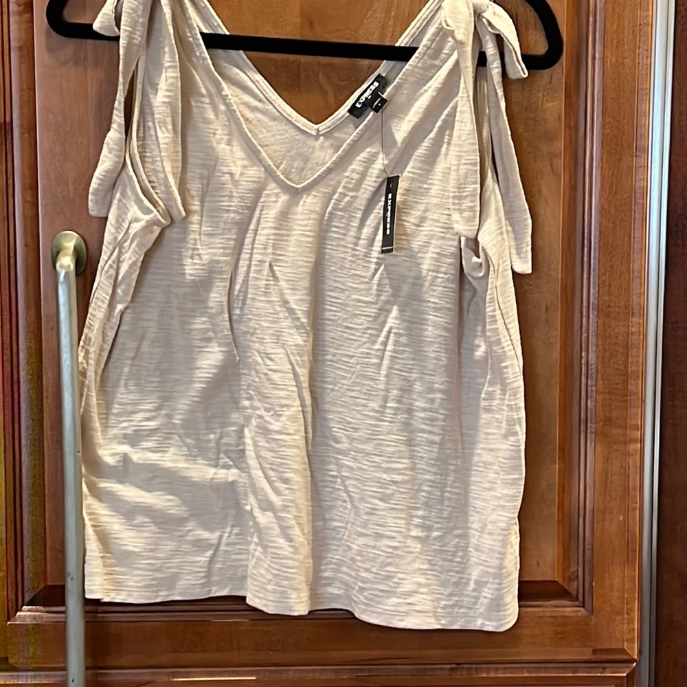 Express casual beige top